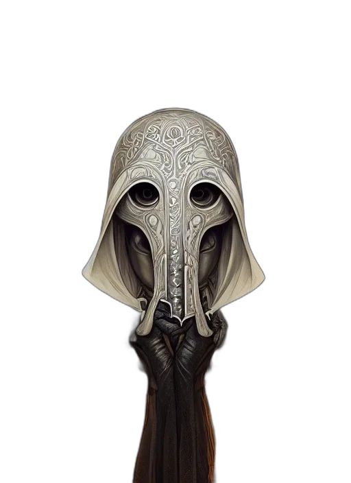 mask, staff, sword, weapon transparent PNG cut-out
