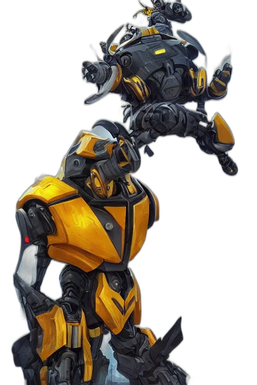 robot, weapon, staff, concept art transparent PNG cut-out