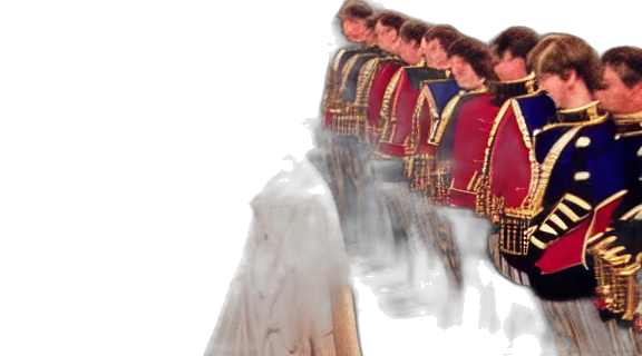 crown, dress, staff, jacket transparent PNG cut-out