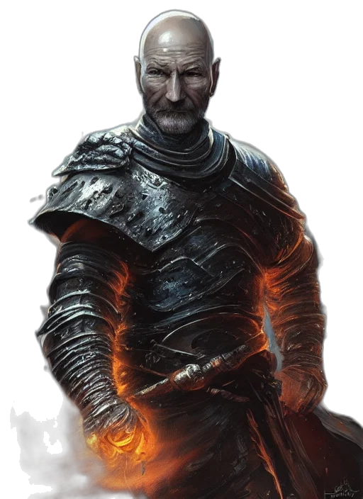 sword, dragon, staff, face transparent PNG cut-out