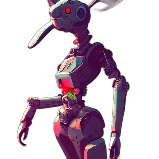robot, creature, staff, animal transparent PNG cut-out