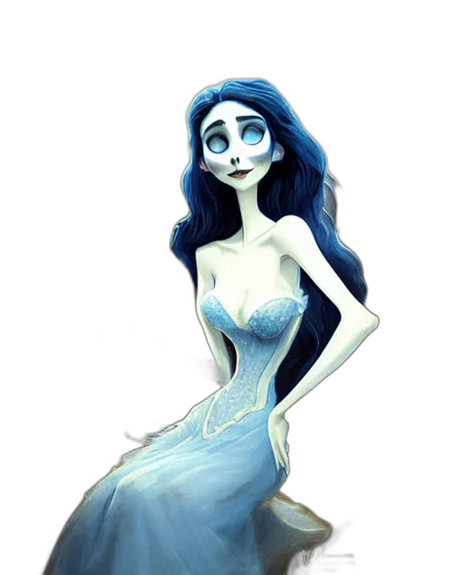 dress, jewelry, fantasy art, concept art transparent PNG cut-out