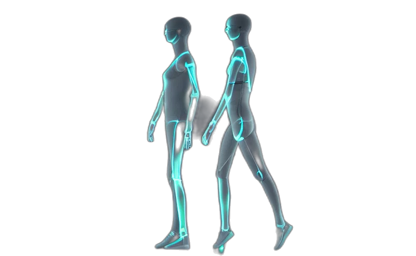 robot, 3d render, concept art, vaporwave transparent PNG cut-out