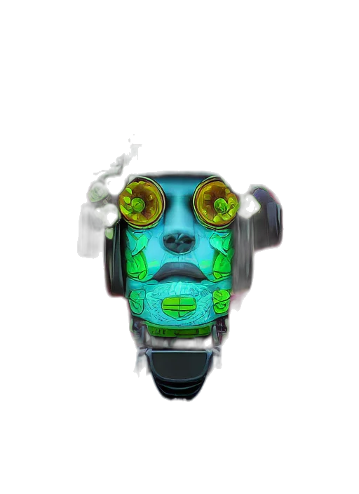robot, mask, jewelry, face transparent PNG cut-out