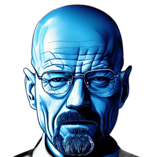 face, robot, staff, comic book art transparent PNG cut-out
