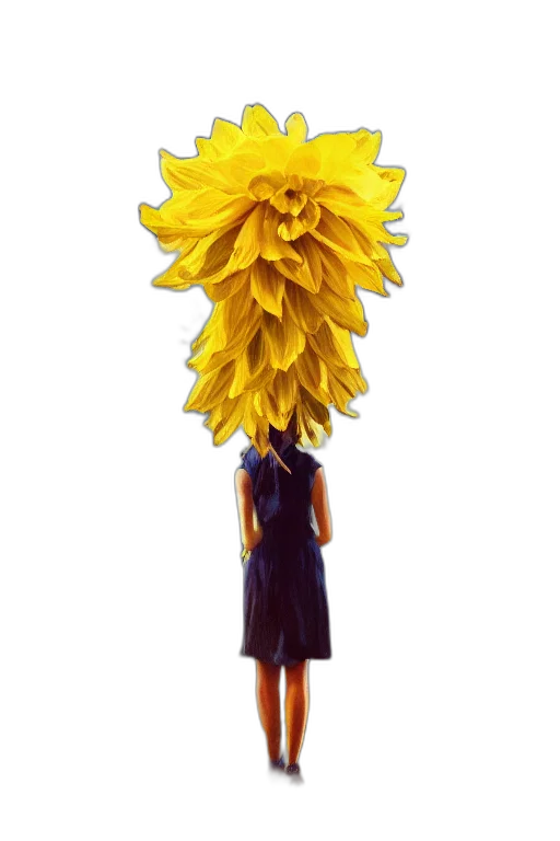 flower, staff, dress, crown transparent PNG cut-out