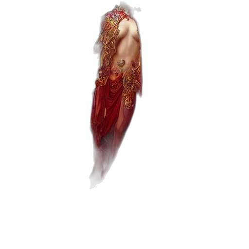dress, crown, creature, sword transparent PNG cut-out