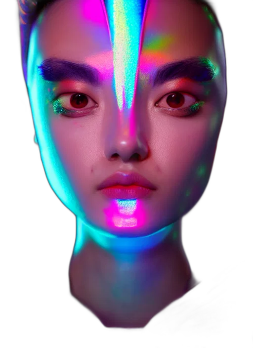 face, mask, robot, creature transparent PNG cut-out