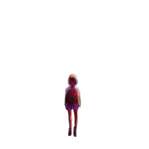 dress, hair, creature, robot transparent PNG cut-out