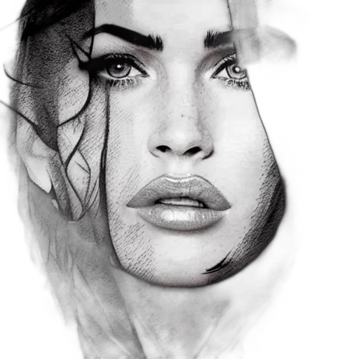 face, mask, hair, jewelry transparent PNG cut-out