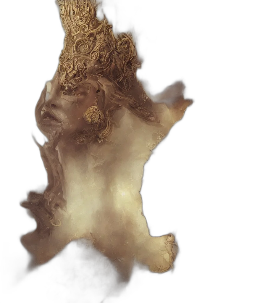 crown, mask, face, creature transparent PNG cut-out