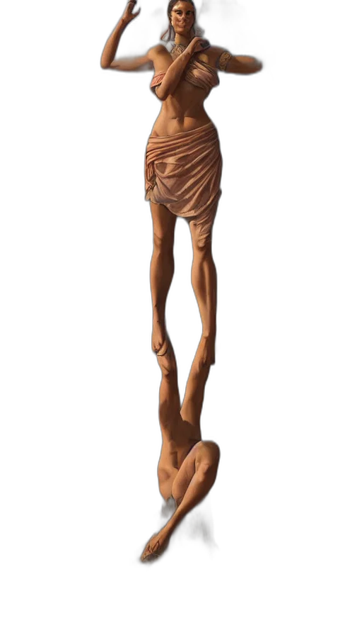 staff, hair, dress, furniture transparent PNG cut-out