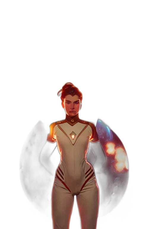 staff, robot, dress, concept art transparent PNG cut-out