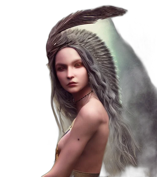 hair, dragon, creature, hat transparent PNG cut-out