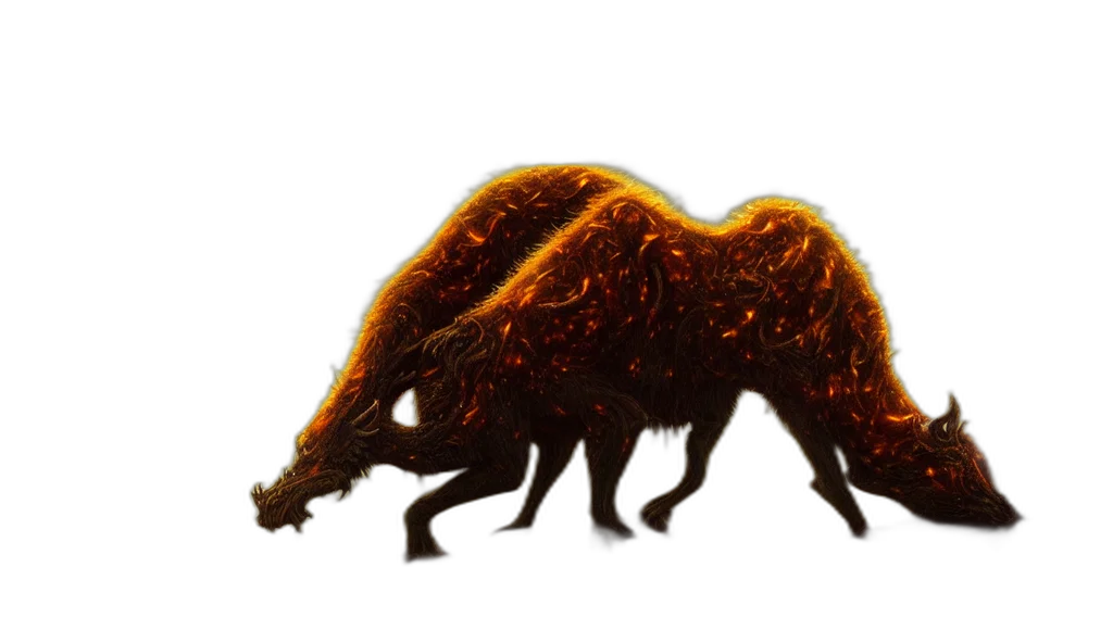 animal, creature, dragon, hair transparent PNG cut-out
