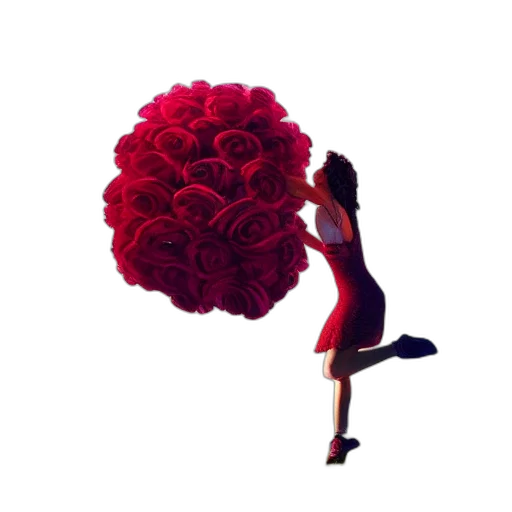 flower, dress, umbrella, crown transparent PNG cut-out