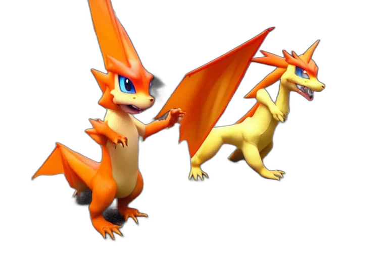 dragon, animal, creature, staff transparent PNG cut-out