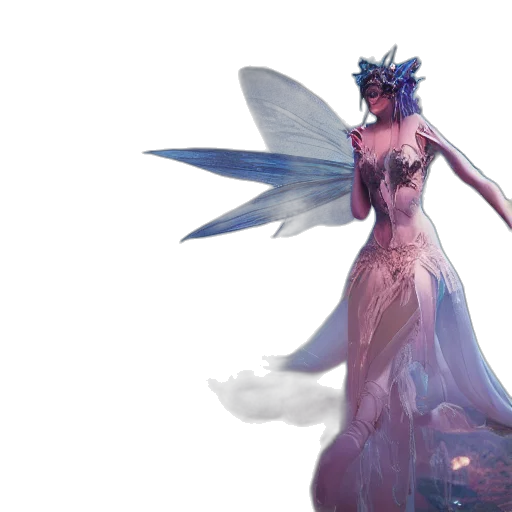 dress, concept art, fantasy art, 3d render transparent PNG cut-out