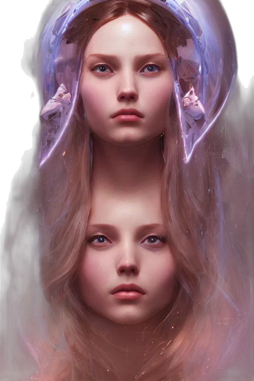 face, crown, hair, creature transparent PNG cut-out