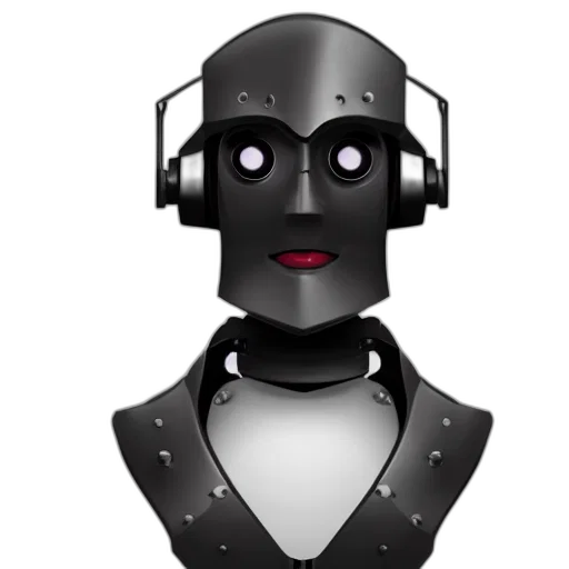 robot, 3d render, cyberpunk, concept art transparent PNG cut-out