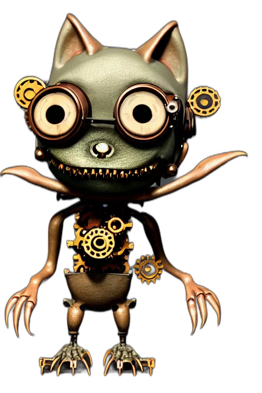 robot, creature, mask, staff transparent PNG cut-out