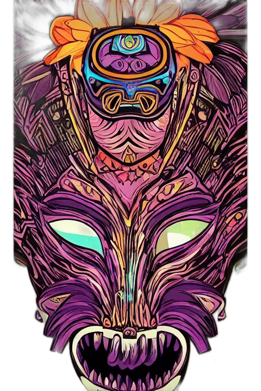 mask, face, fantasy art, comic book art transparent PNG cut-out