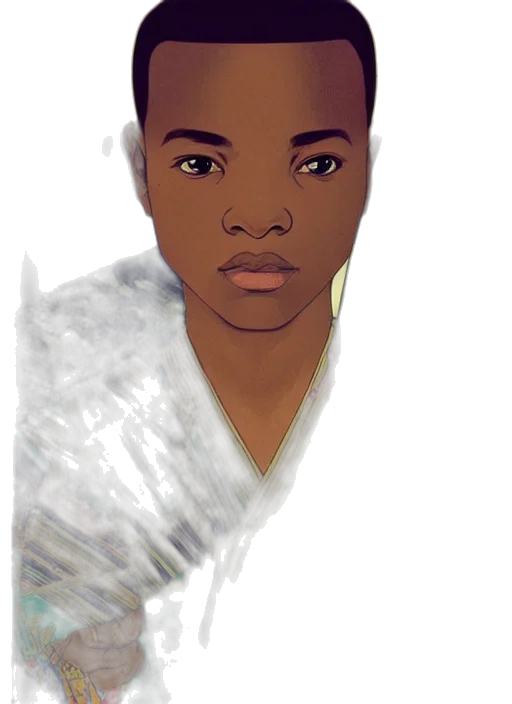 face, staff, cartoon, photorealistic transparent PNG cut-out