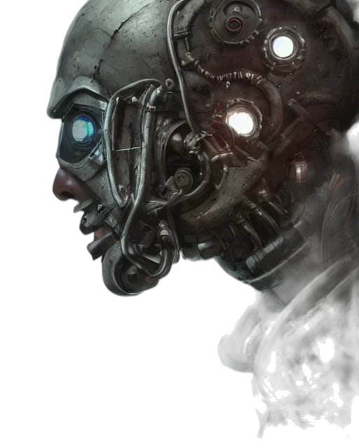 robot, mask, face, creature transparent PNG cut-out