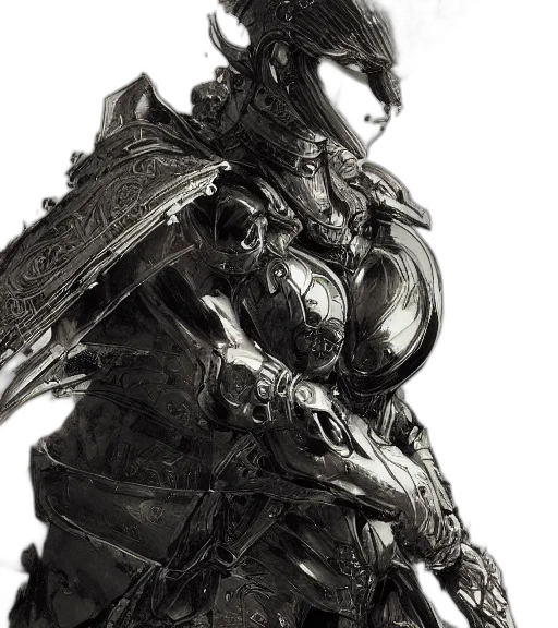 dragon, robot, weapon, sword transparent PNG cut-out