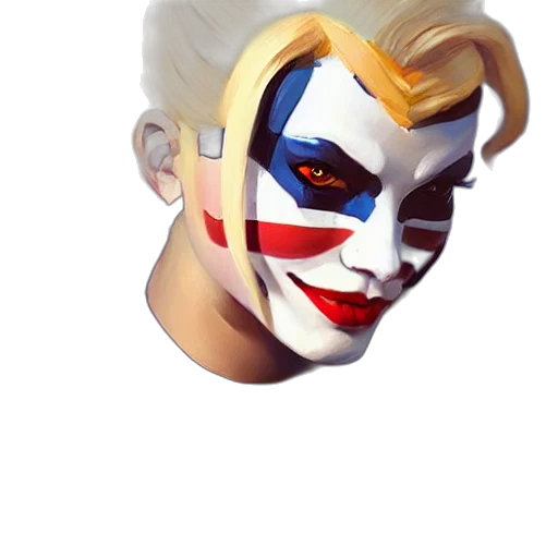 mask, face, 3d render, concept art transparent PNG cut-out