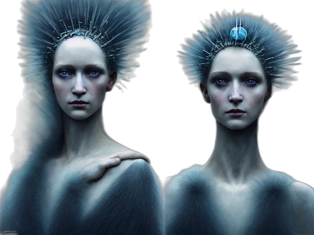 crown, hair, concept art, fantasy art transparent PNG cut-out