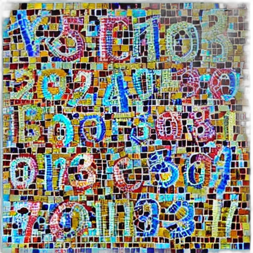 colorful, whole, numbers, written transparent PNG cut-out