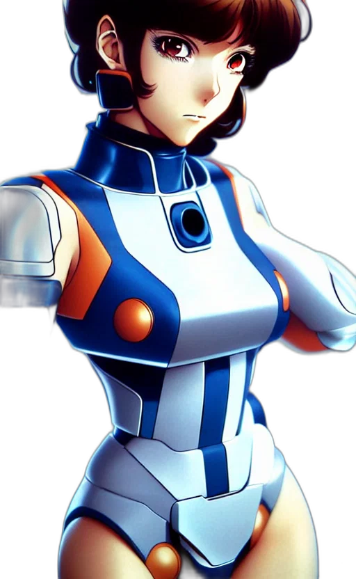 robot, face, jacket, 3d render transparent PNG cut-out