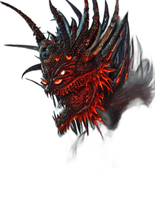 dragon, mask, creature, face transparent PNG cut-out