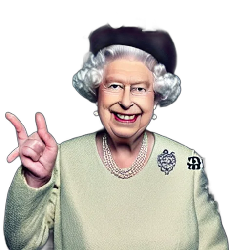 crown, queen, england, grinning transparent PNG cut-out