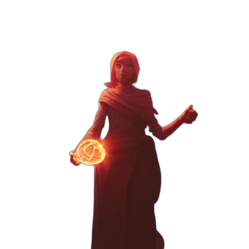 dress, weapon, staff, crown transparent PNG cut-out