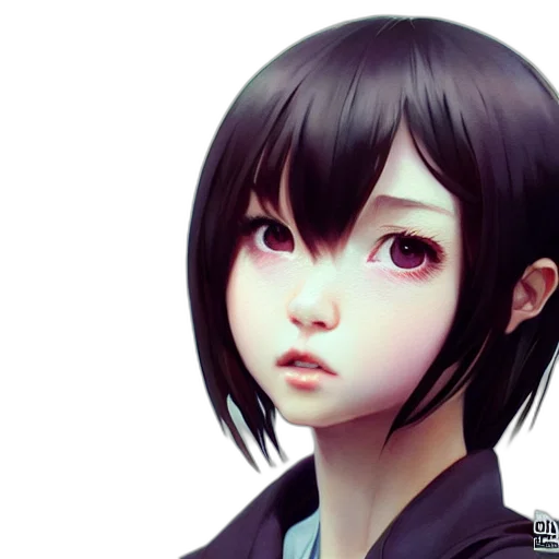 face, robot, anime, photorealistic transparent PNG cut-out