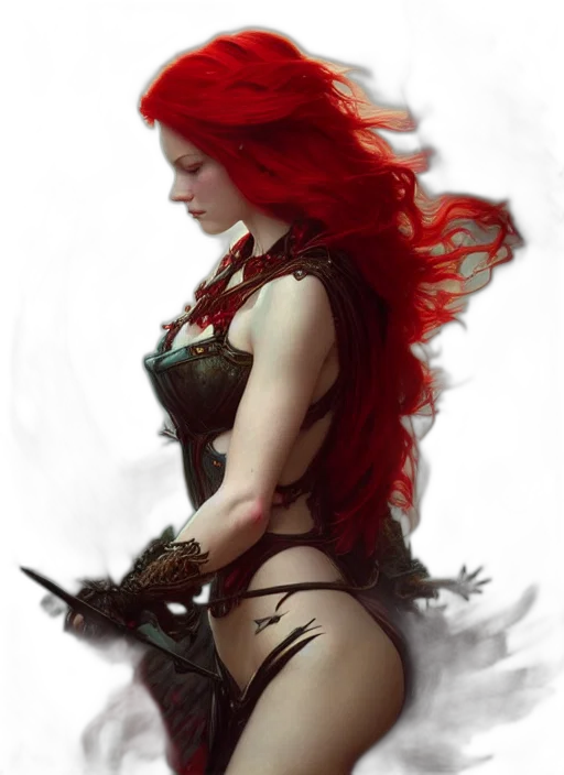 dress, weapon, sword, fantasy art transparent PNG cut-out