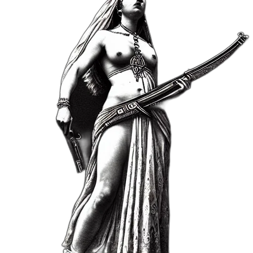 sword, staff, weapon, dress transparent PNG cut-out