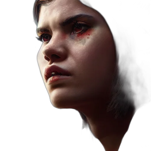 face, mask, photorealistic, concept art transparent PNG cut-out