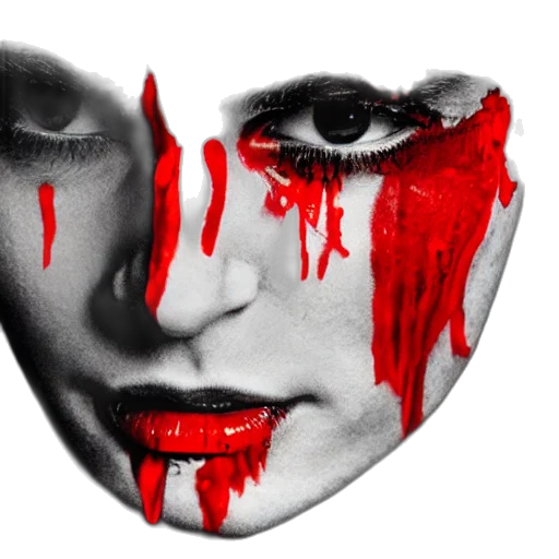 mask, face, photorealistic, comic book art transparent PNG cut-out