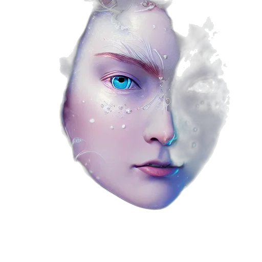 face, mask, robot, crown transparent PNG cut-out
