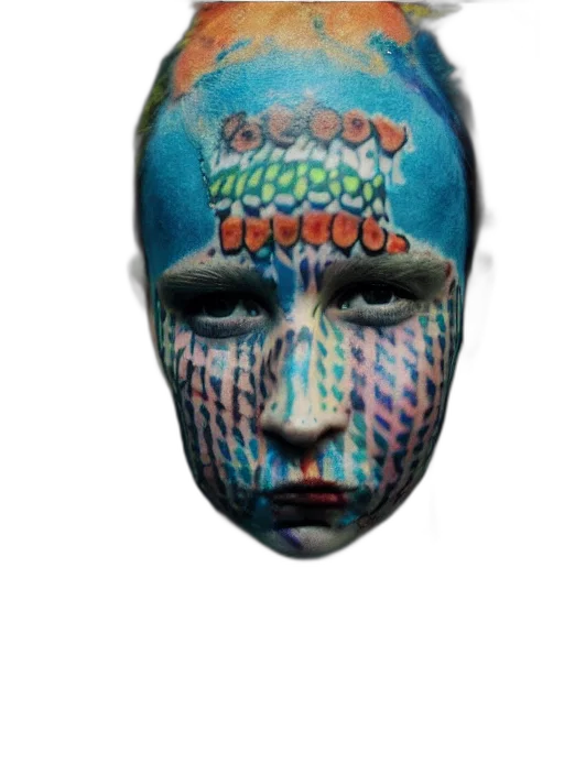 mask, face, hat, staff transparent PNG cut-out