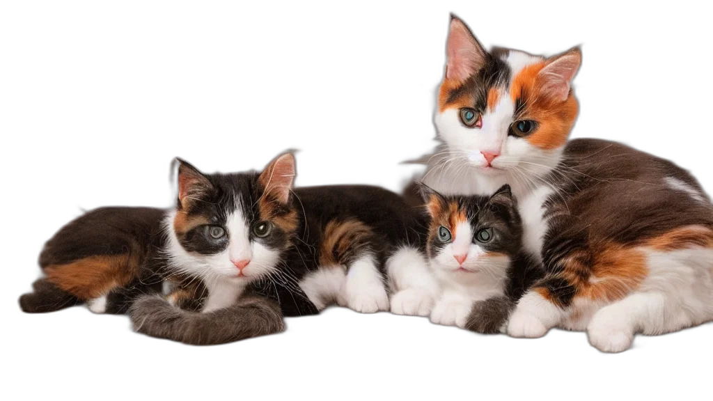 animal, photorealistic, aesthetic, calico transparent PNG cut-out