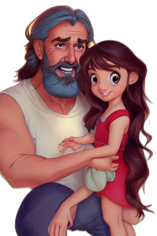 cartoon, fantasy art, concept art, photorealistic transparent PNG cut-out