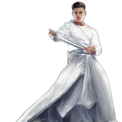 dress, staff, sword, weapon transparent PNG cut-out