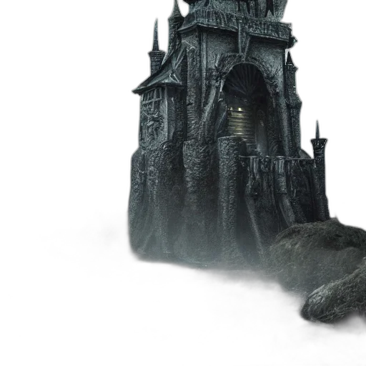 building, dragon, concept art, 3d render transparent PNG cut-out