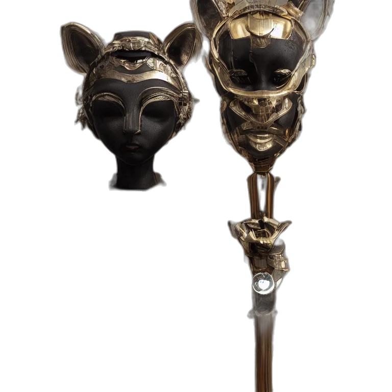 mask, staff, jewelry, crown transparent PNG cut-out
