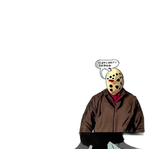 mask, jacket, face, creature transparent PNG cut-out