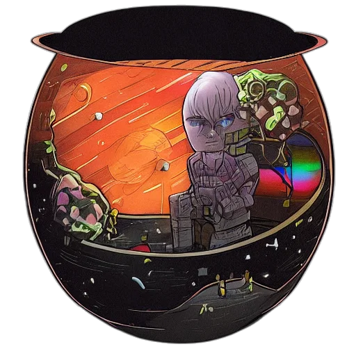 robot, mask, concept art, fantasy art transparent PNG cut-out